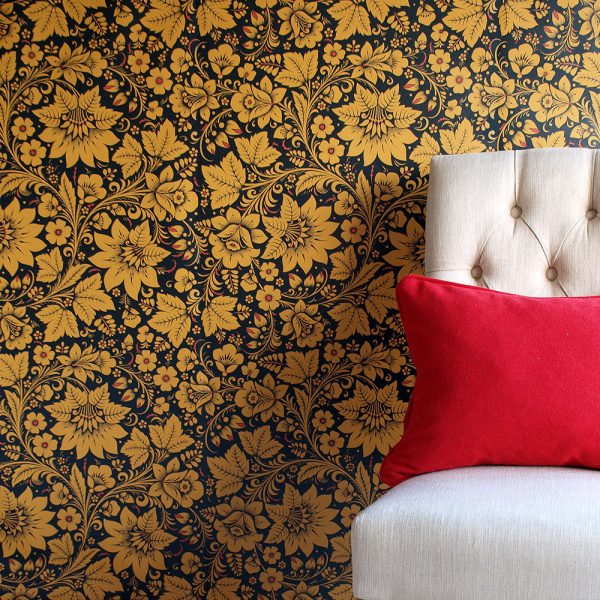 Black and Gold wallpaper for walls