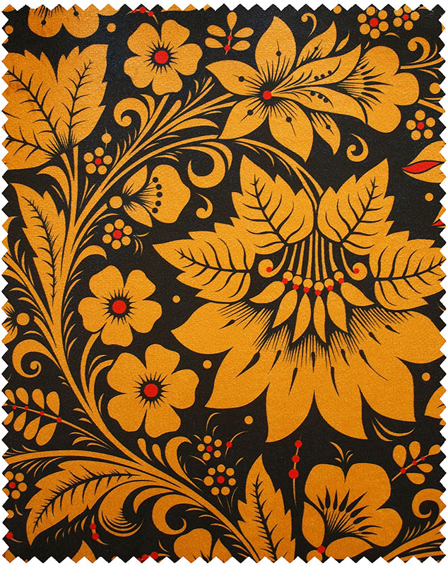 Black And Gold Velvet | Black Floral Velvet | Upholstery Fabric