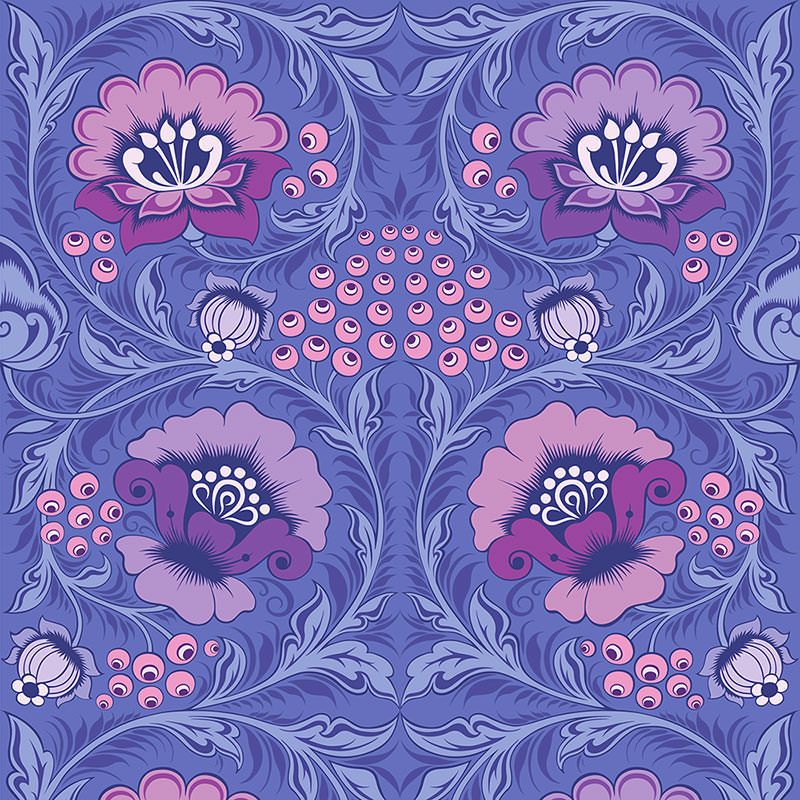 Buy Periwinkle Wallpaper Online In India  Etsy India